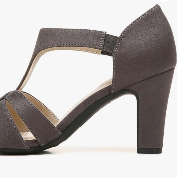 LifeStride "Caramel Strappy Sandal," Color: Stone grey, Faux Leather, Size 6.5M - Picture 7 of 8